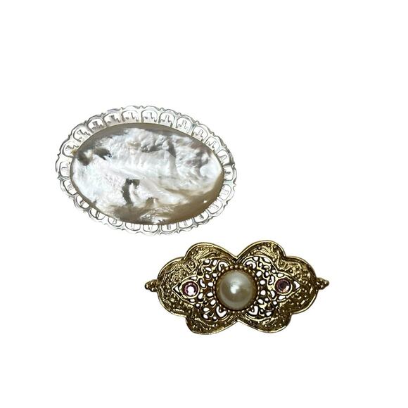 Brooch Mixed Lot Of 12 Variety Styles Materials Some Signed Wearable Vtg To Now - Picture 8 of 16